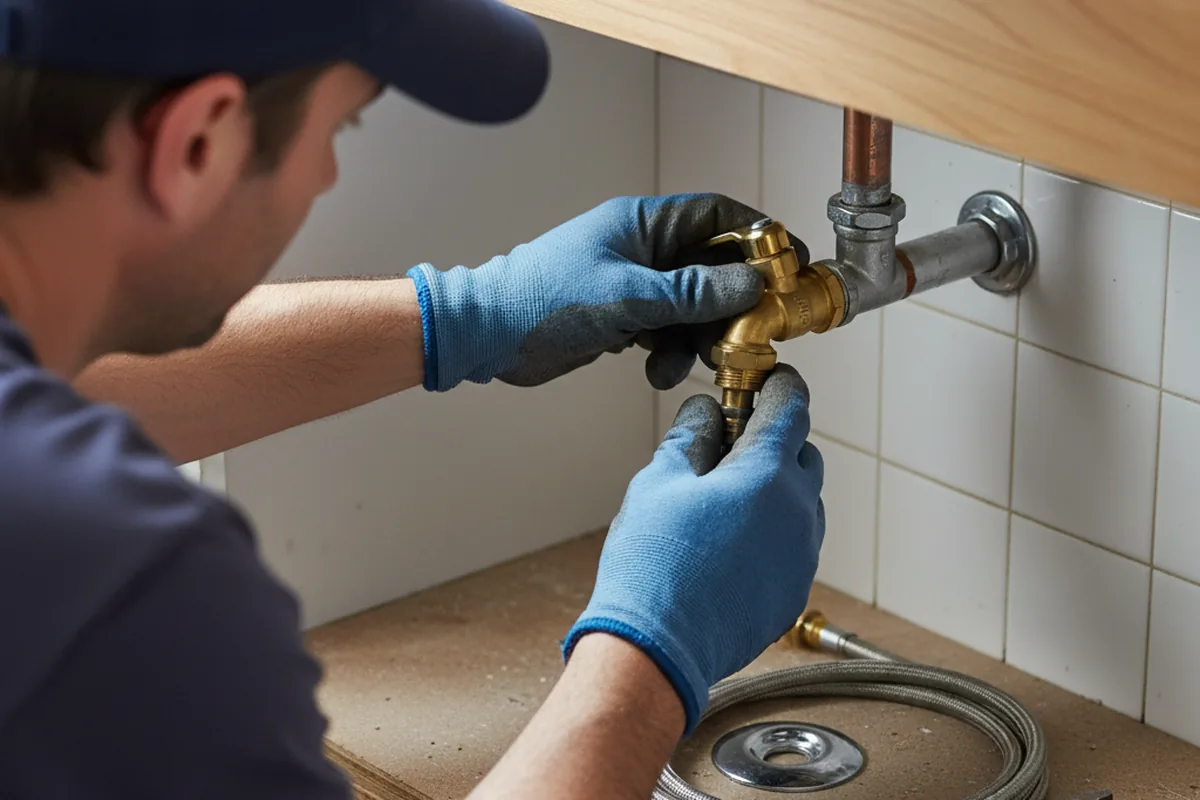 Shutoff valve and fitting work during Emergency Plumbing in Huntington Beach